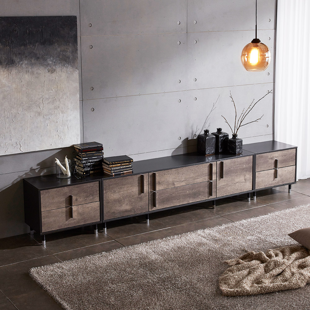 장인가구 노바 쇼콜라 3000 높은 거실장