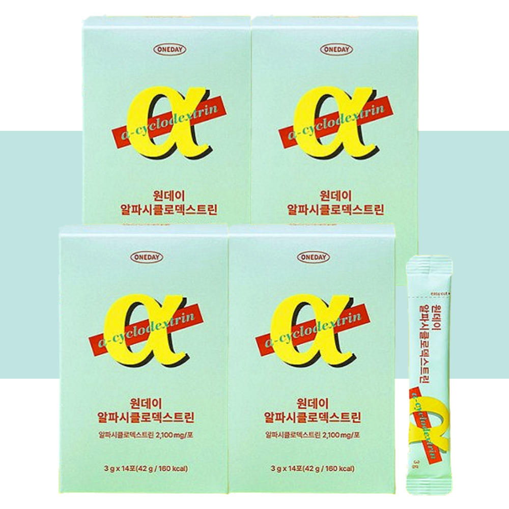 알파CD 알파씨디 원데이 알파시클로덱스트린 14포X4박스 - 메인 이미지