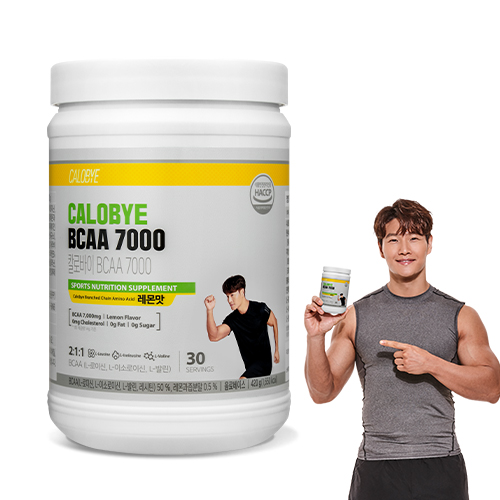 칼로바이 BCAA 7000 김종국 부스터 운동전 필수아미노산 헬스 보조제 레몬맛 420G - 메인 이미지