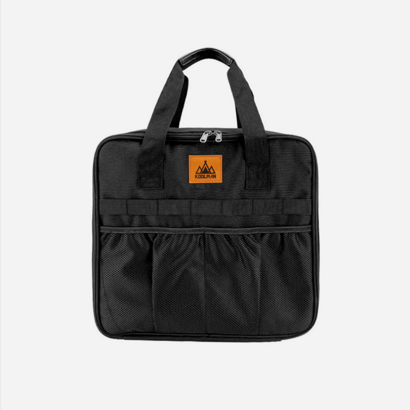 KOOLMAN 쿨맨 듀얼 버너 팩 캠핑 가방 부탄·이소 수납 블랙
