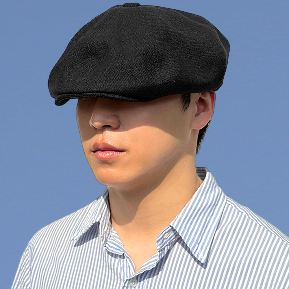 61cm 빅사이즈 린넨 뉴스보이캡 빵모자 대두 남자 여자 여름 팔각모 마도로스 베레모 - 상세 이미지 3