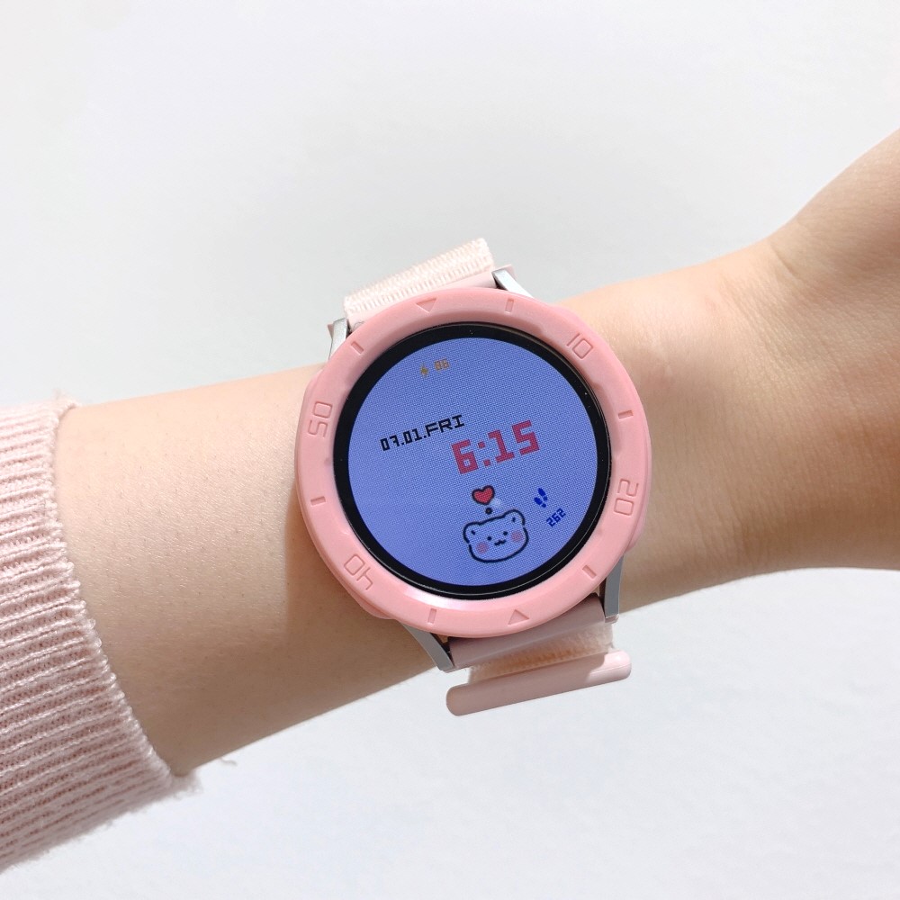 우먼스9999 갤럭시 워치5 4 호환 젤리 실리콘 베젤링 케이스 강화유리 필름 세트 제품 이미지