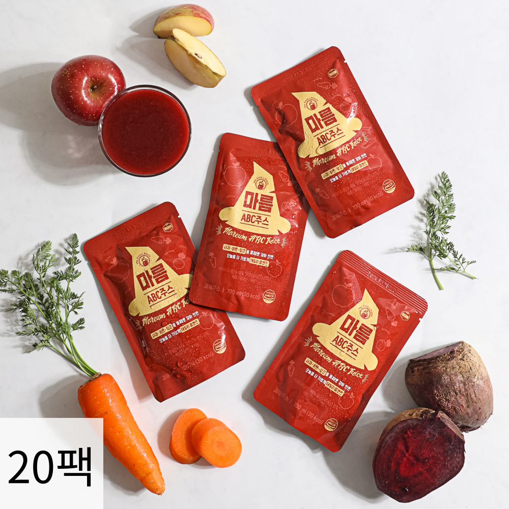 마름 갈아만든 ABC주스 20일 클렌즈 구성(20팩) / 슈가프리 자연식