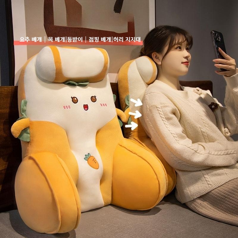 너무 귀여운 등받이 쿠션 침대 사이드쿠션 허리쿠션 - 상품 이미지