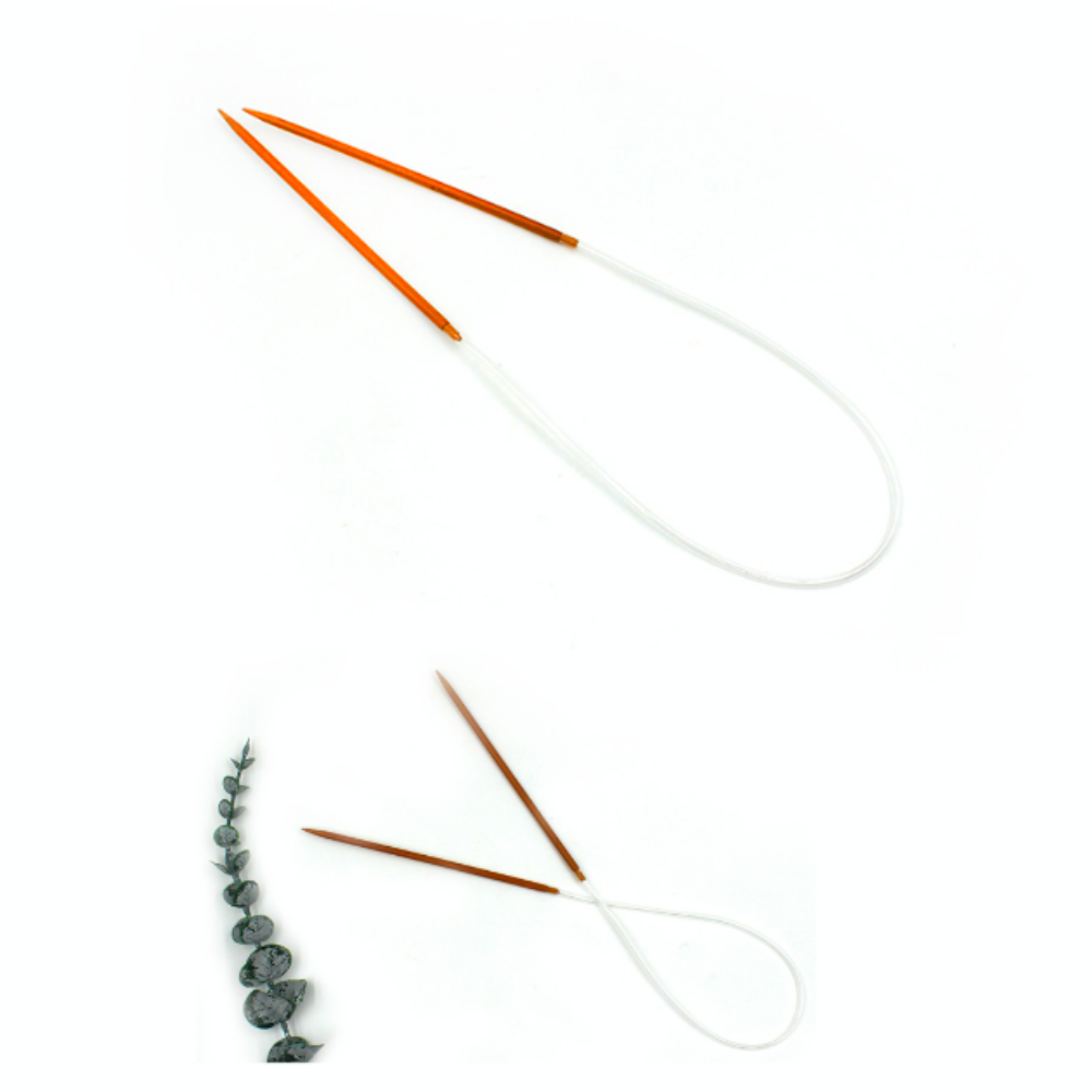 뜨개질줄바늘4mm 스웨터모자뜨개질바늘 원형바늘수공예DIY도구 1개입 - 메인 이미지