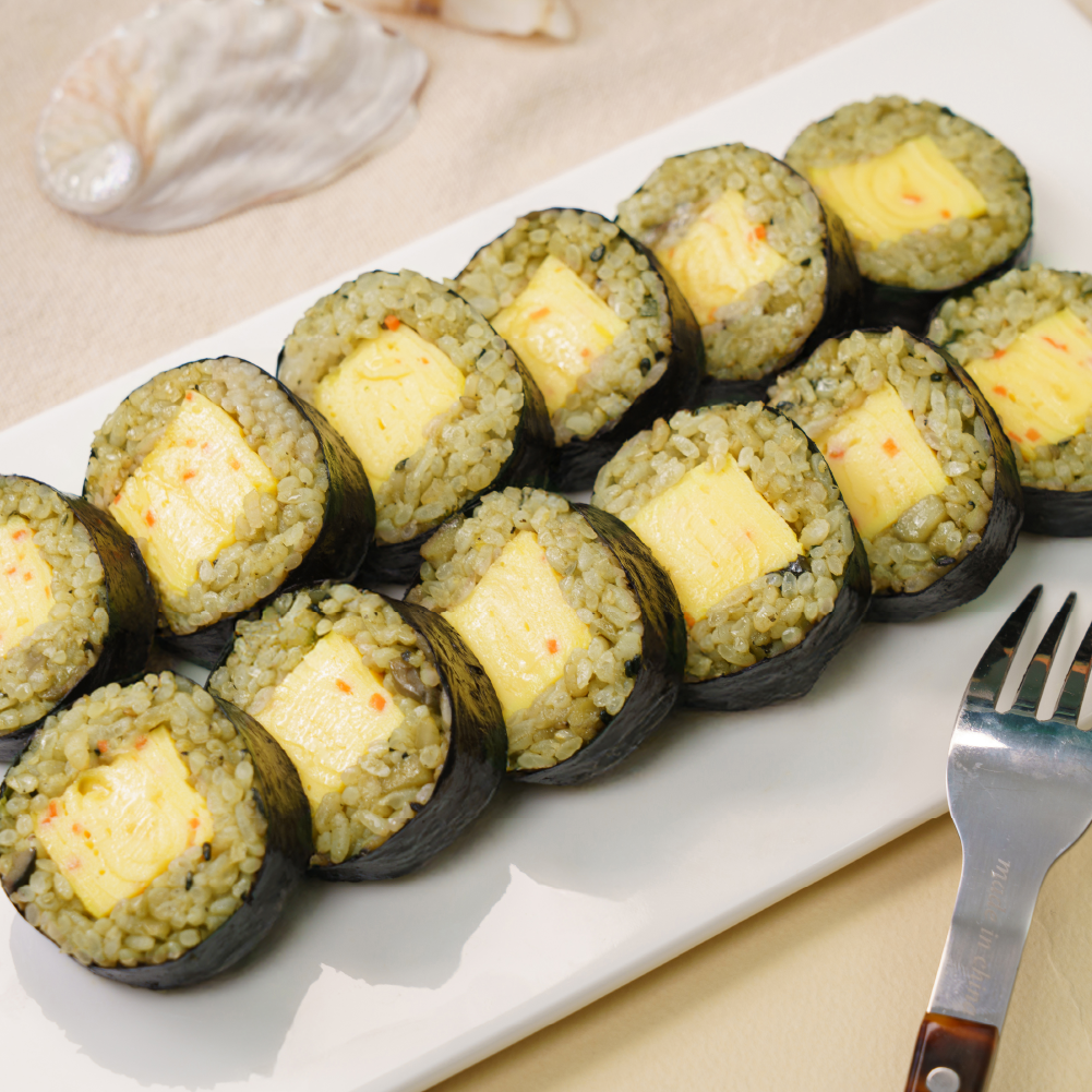 11시45분 저당 전복 계란말이 김밥 냉동 도시락 220g - 상품 이미지