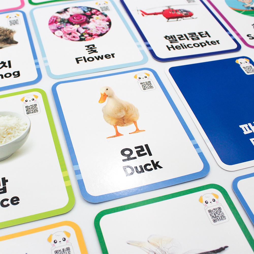 240개 유아 필수단어 요미몬 똑똑한 낱말카드 그림단어 플래시카드 사운드지원 아기선물