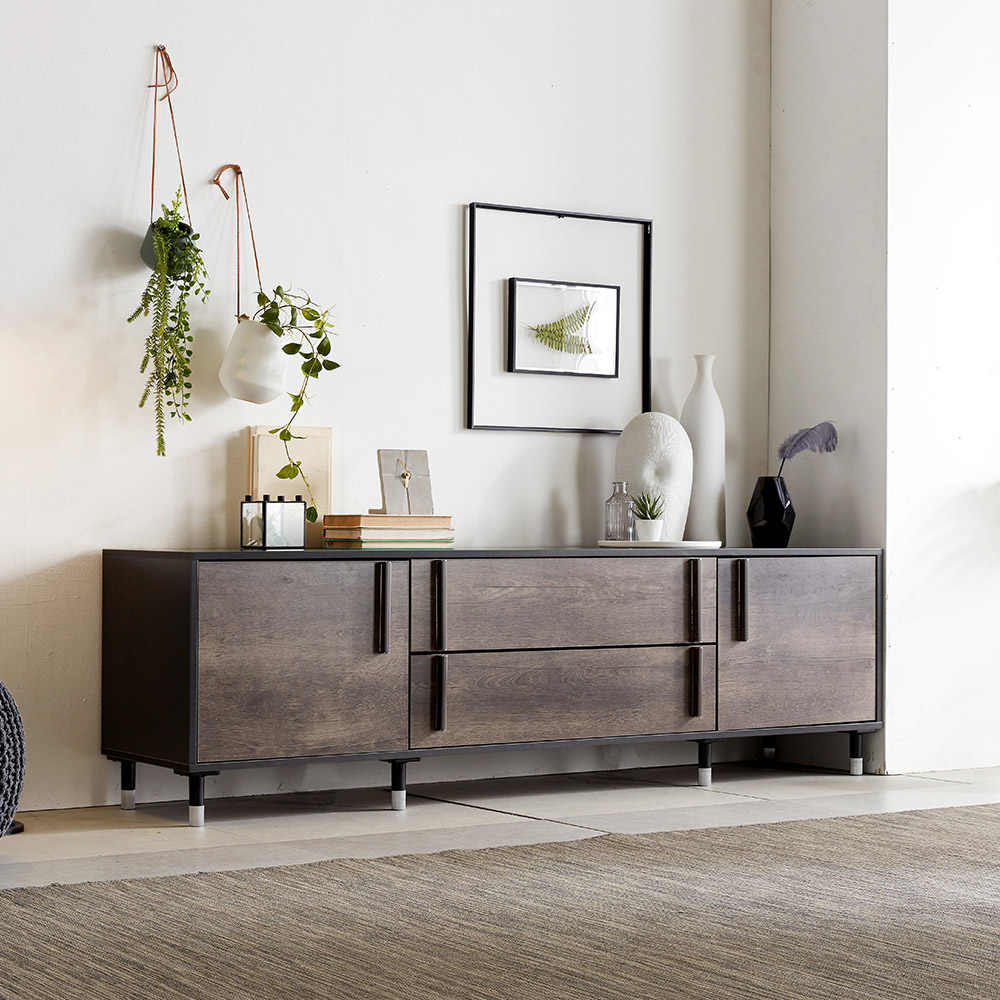 장인가구 노바 쇼콜라 1800 높은 거실장