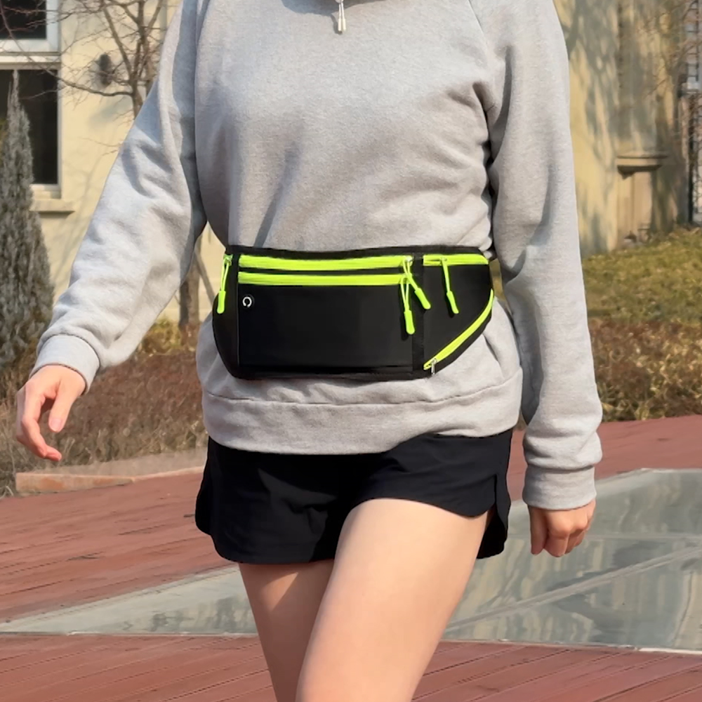 매직가방 담아가요 오리지널 블랙 1+1 스포츠 힙색 런닝 가방 물병 수납 - 상세 이미지 2