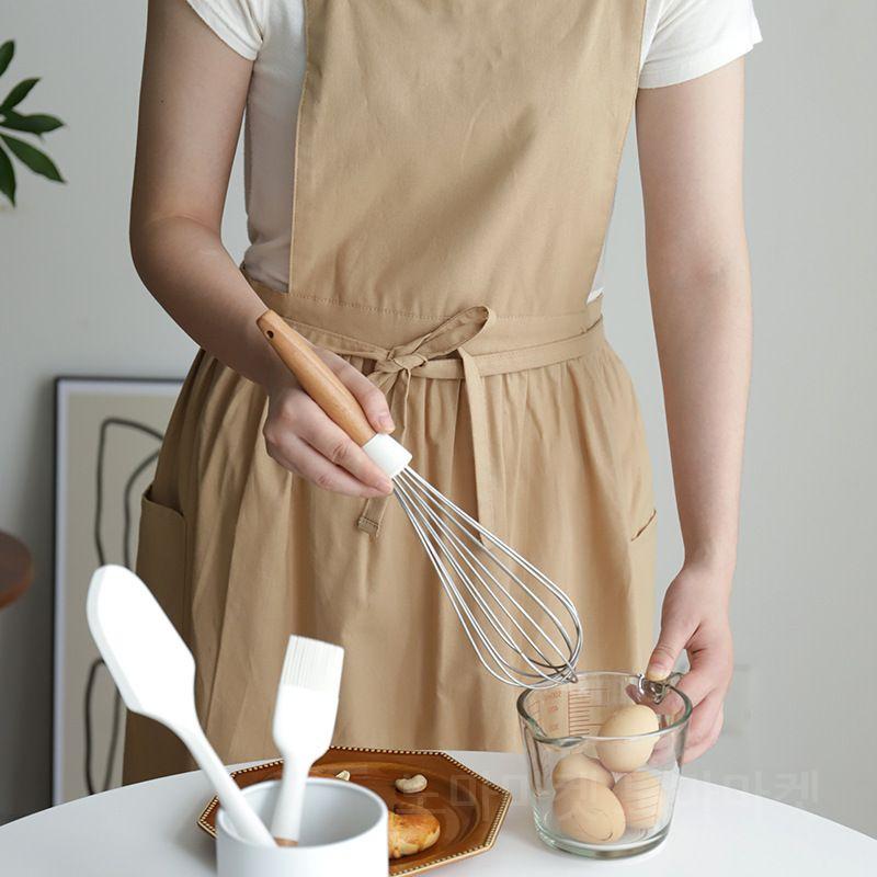 카페 미술 방수앞치마 꽃집 공방 원피스형 앞치마 모던네이비