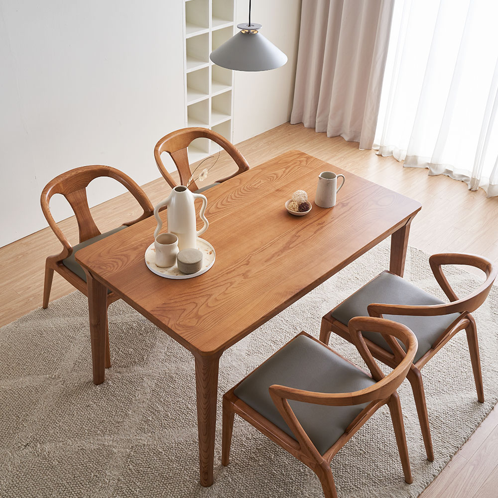 장인가구 바이송 애쉬 원목 3인 식탁 벤치 의자