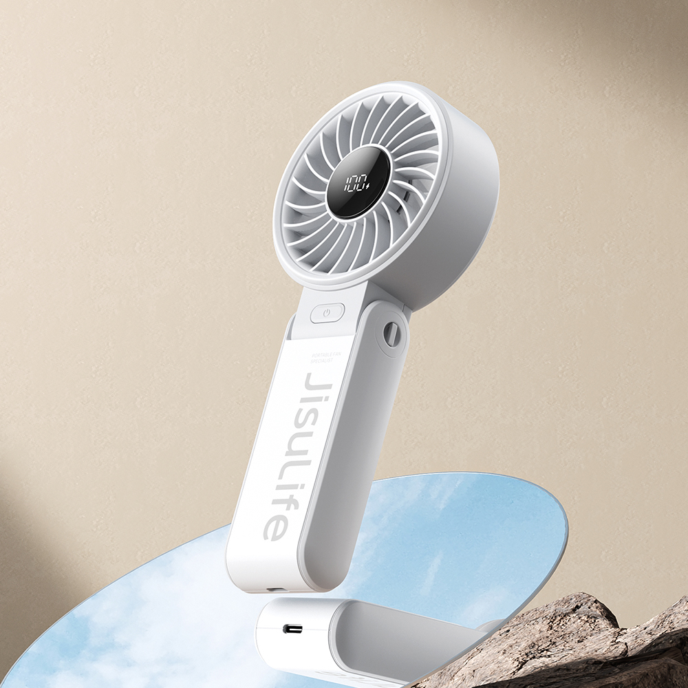 지수라이프 BLDC 휴대용 선풍기 무선 손풍기 Life7 라이트 그레이 (5000mAh), - 상세 이미지 2