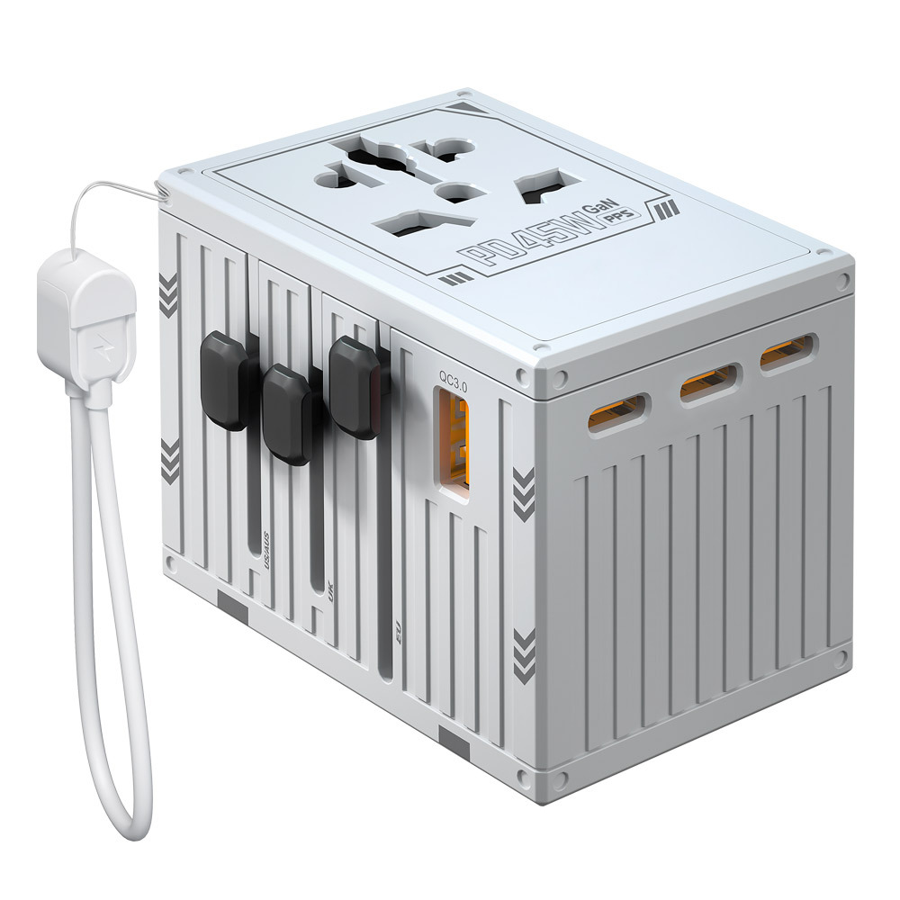해외 여행용 2500W 세계여행 어댑터 USB C타입 PD충전기 45W 초고속 멀티충전기 - 상세 이미지 2
