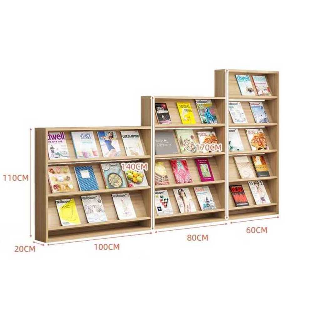 홍보물 거치대 잡지 랙 팜플렛 꽂이 스탠드 게시대 60x20x110cm - 상세 이미지 2