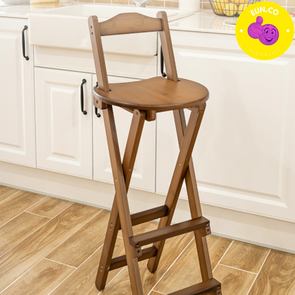 주방 높은의자 테이블 빈티지 원목 접이식의자 하이체어 아일랜드식탁의자