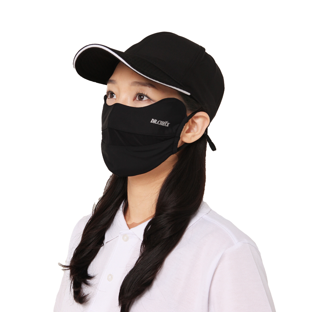 닥터체크 쿨마스크 얼굴햇빛가리개 여성골프마스크 낚시마스크 라이딩 복면 - 상세 이미지 5