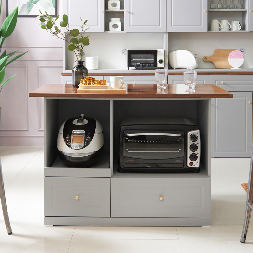 장인가구 다이닝 아일랜드 식탁(광파렌지대형)