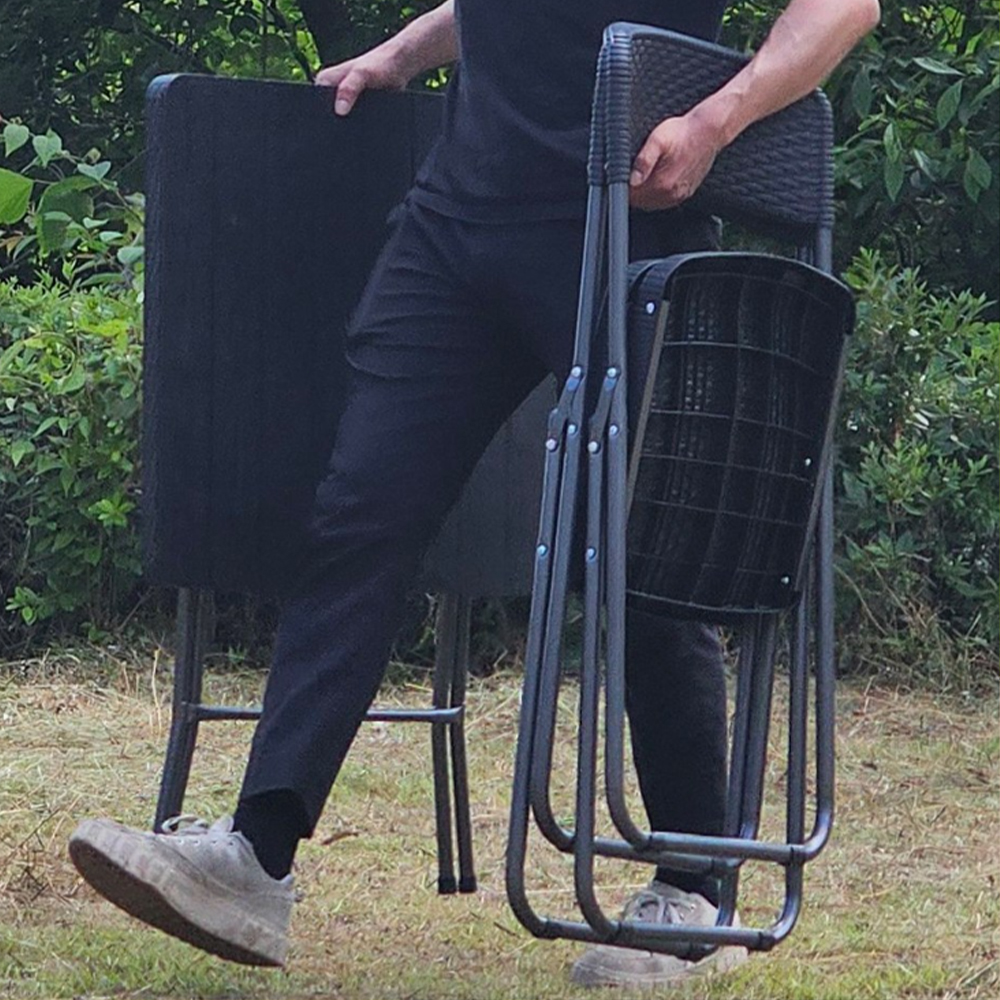 야외테이블세트 2인 접이식 카페