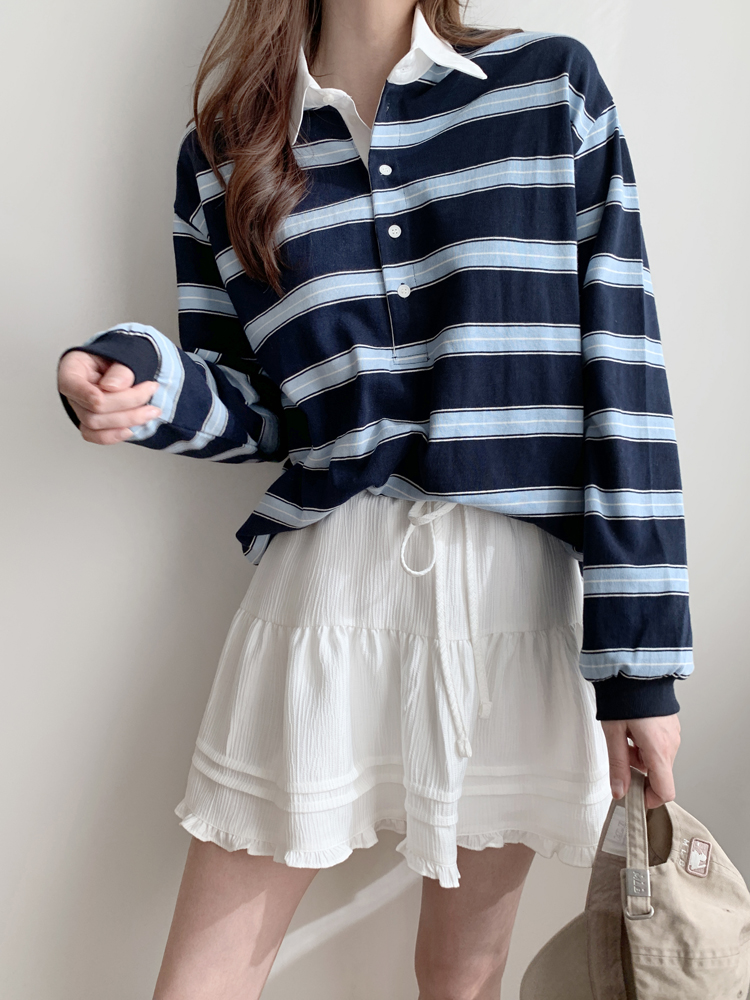 러블리 프릴 플레어 스커트 캉캉 레이스 미니스커트 봄 여름 여성 밴딩 A라인치마 면 화이트