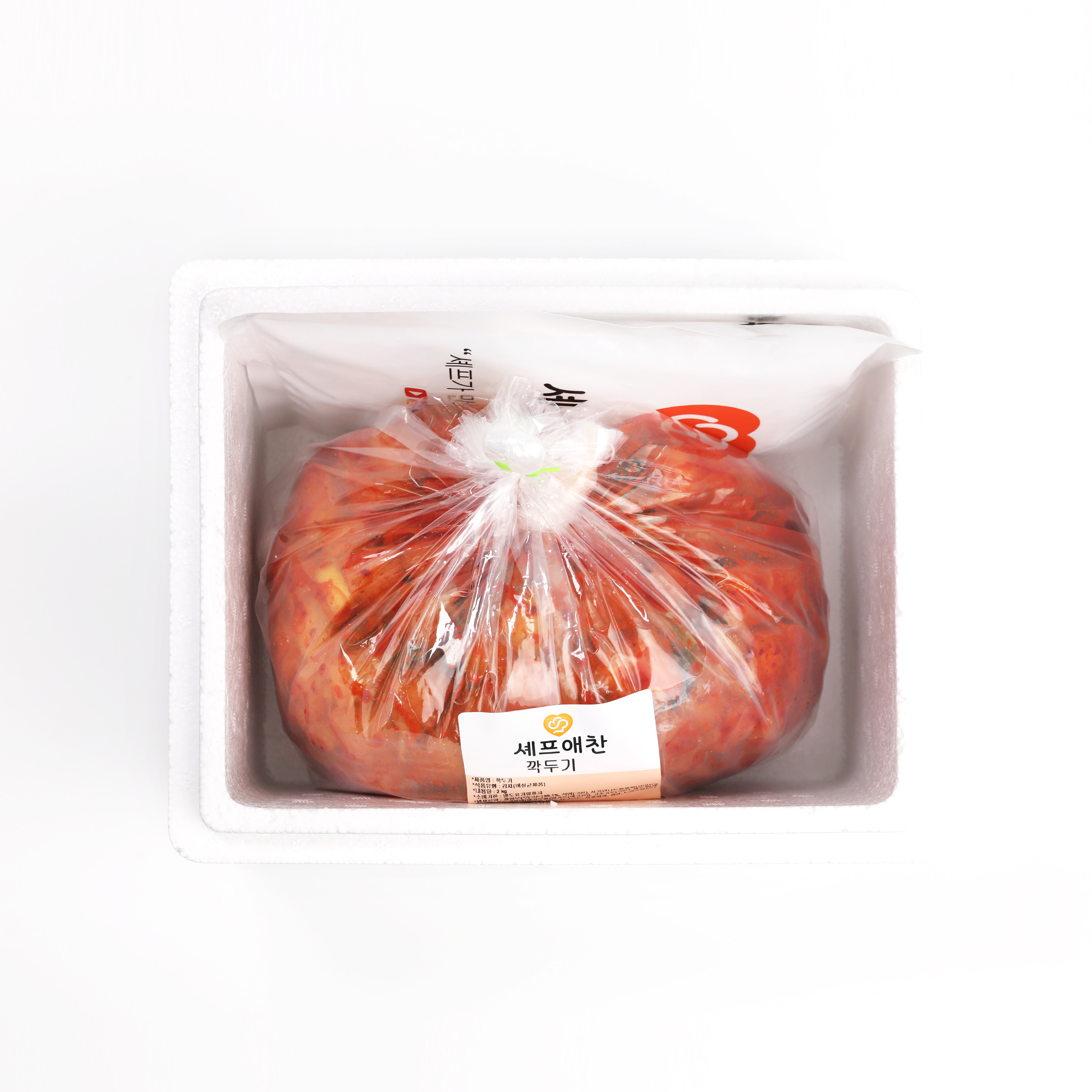 셰프애찬 국내산 깍두기 1kg 수제 무 김치 이미지 8