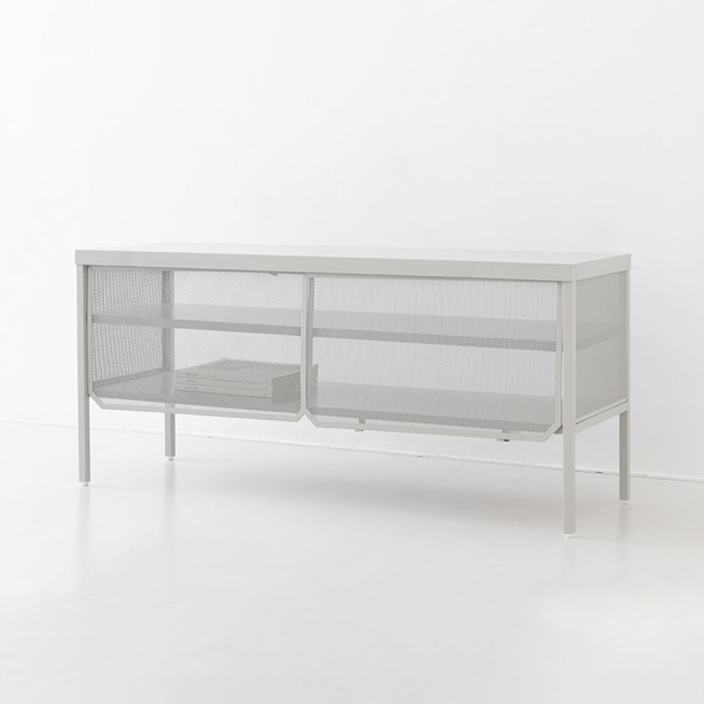 CHAPUL 캐비넷 수납장 1225x395x560mm, 2단, 솔리드베이지 5607.1839 - 상세 이미지 4