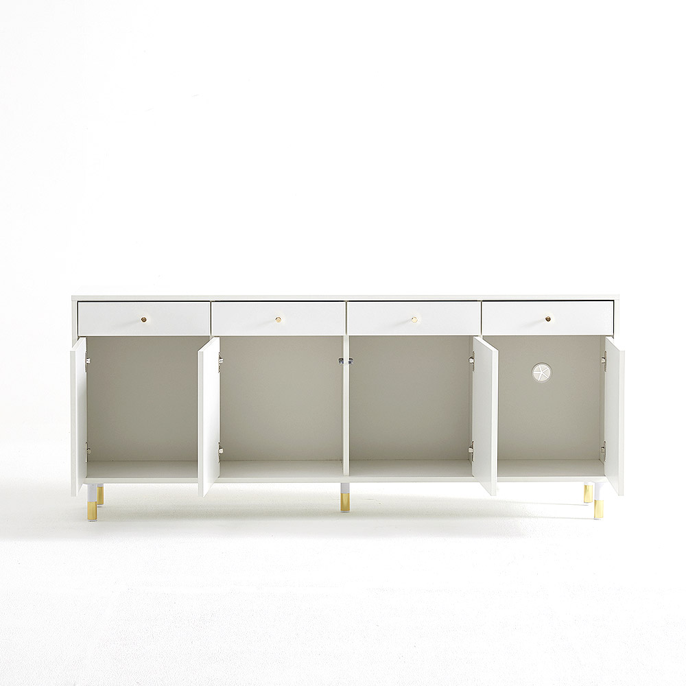 장인가구 로지 모던 사이드보드장 TV 티비다이 높은 거실장 1800