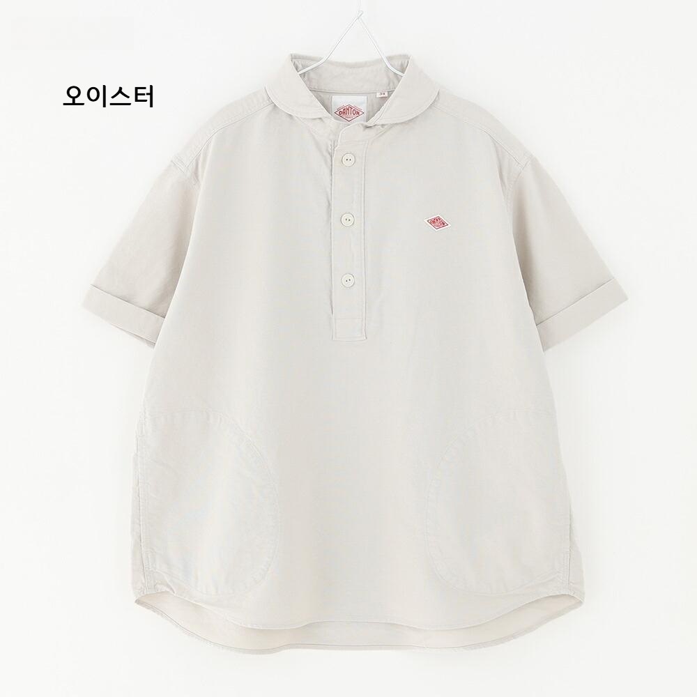 단톤 여성 라운드카라 포켓 풀오버 반팔셔츠 DT-B0283SOX 34 화이트 - 상세 이미지 4