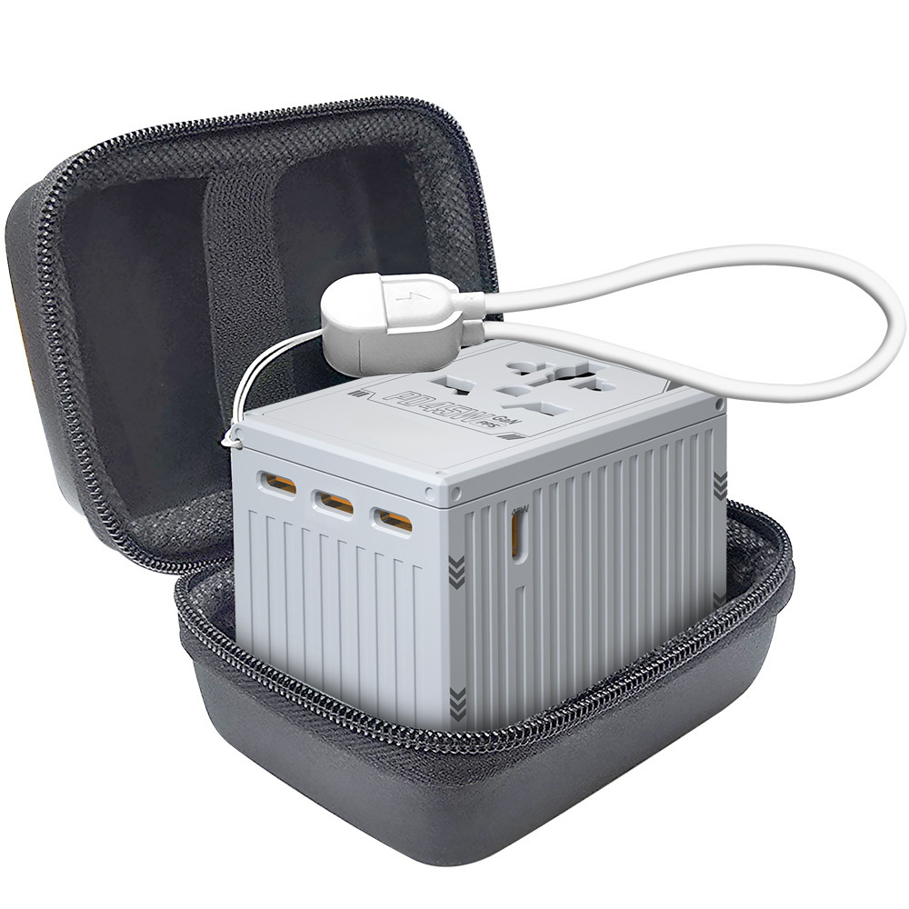 해외 여행용 2500W 세계여행 어댑터 USB C타입 PD충전기 45W 초고속 멀티충전기 - 상세 이미지 5