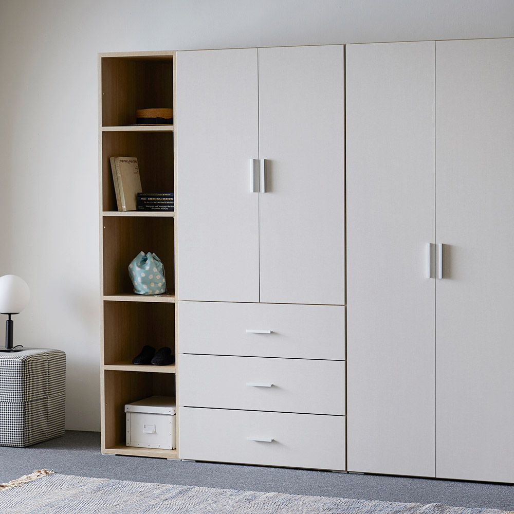 장인가구 시크 키큰장 옷장 800 서랍형 - 상세 이미지 3