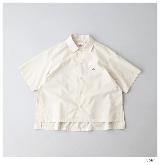 단톤 여성 코튼 사이드 슬릿 반팔셔츠 DT-B0223CPL LEAF GREEN 36 - 상세 이미지 4