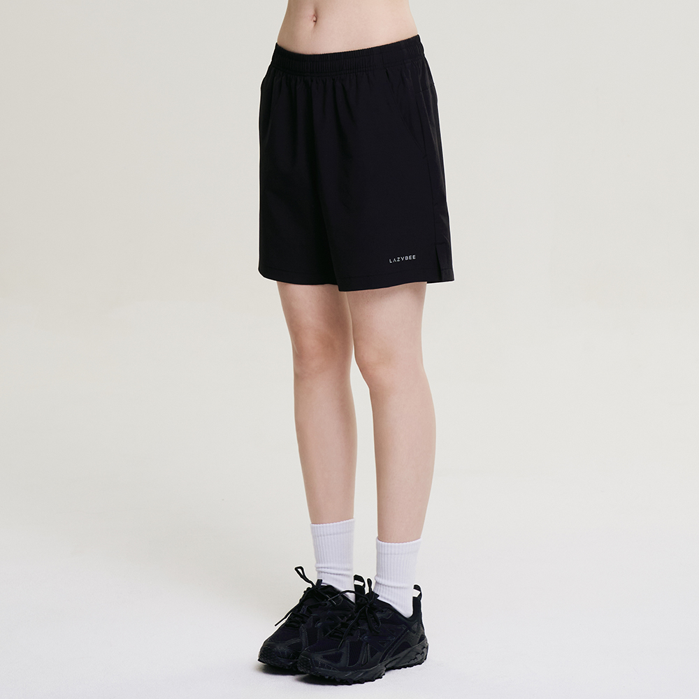 여성 운동반바지 에어로 엑티브 쇼츠 헬스복 러닝복 기능성 반바지 공용 블랙