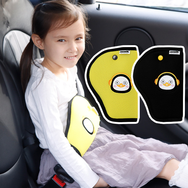 국내생산 펭수 어린이 유아 안전벨트가드커버 일반형 휴대용 주니어카시트호환