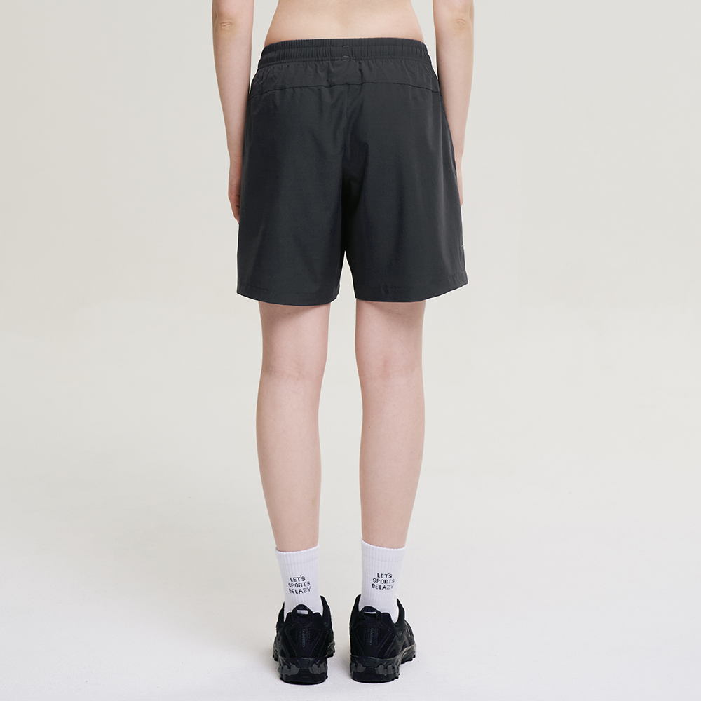 여성 운동반바지 에어로 엑티브 쇼츠 헬스복 러닝복 기능성 반바지 공용 차콜 - 상세 이미지 3