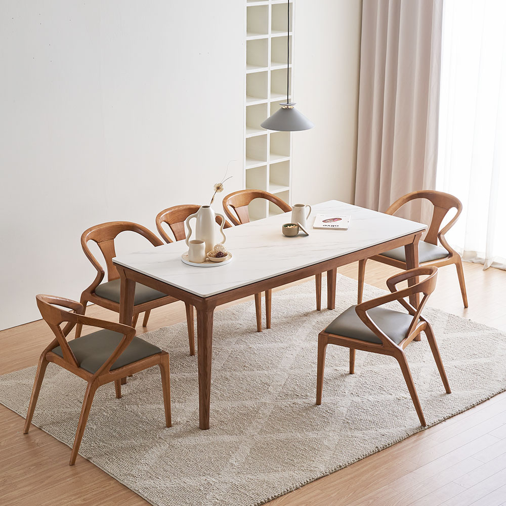 장인가구 바이송 애쉬 원목 3인 식탁 벤치 의자