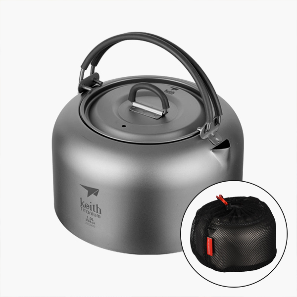 키이스 티타늄 케틀 1L 휴대용 경량 주전자