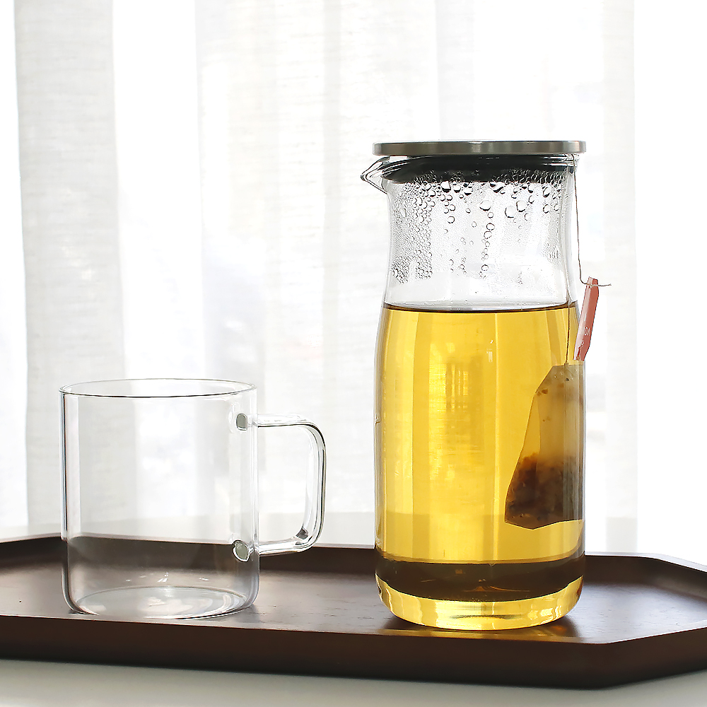 식당 카페 가정용 냉장고물병 델리 슬림 내열유리 물병 780ml, 1개 - 메인 이미지