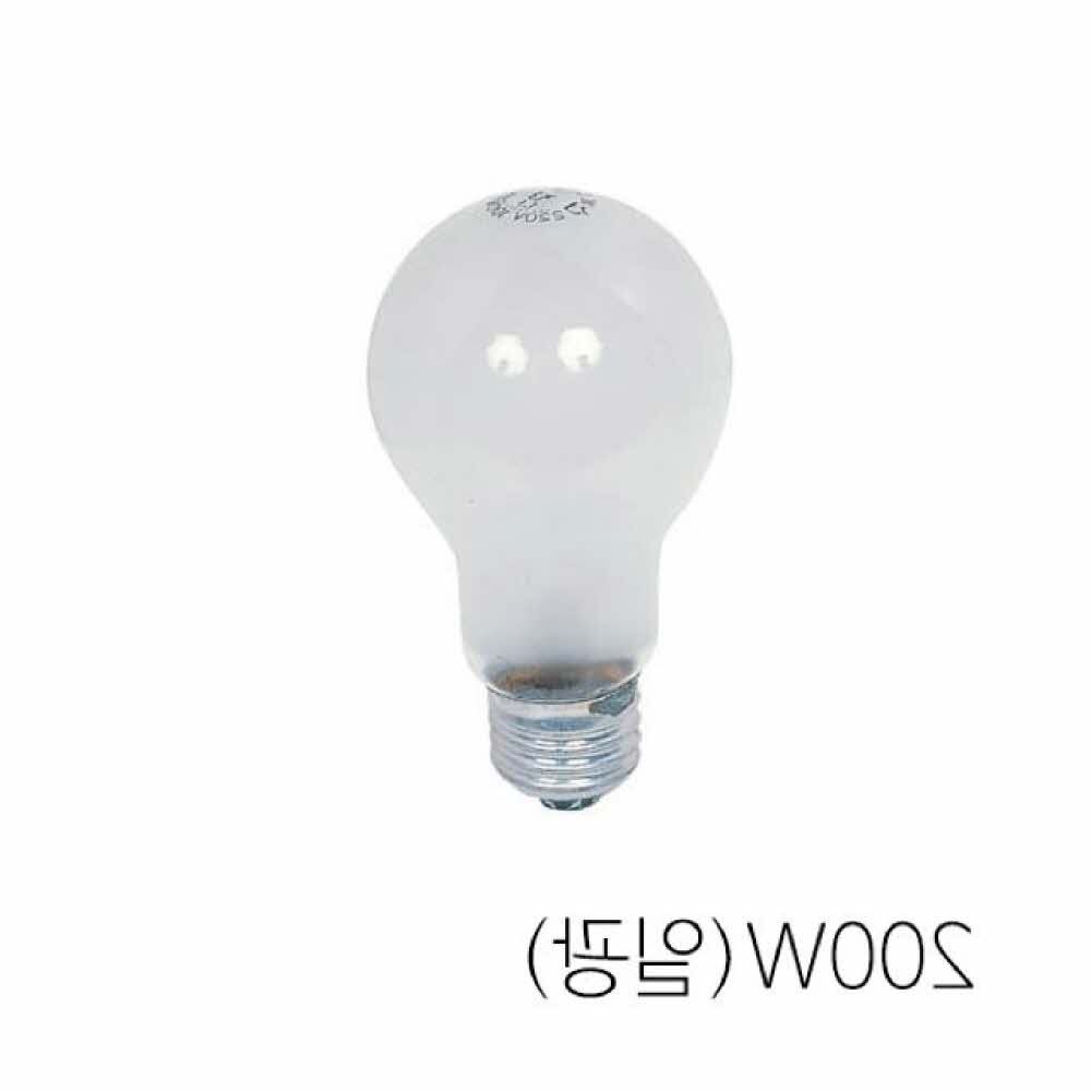 백열전구 인테이러(25개입) 일광램프 전구 투명 200W E26 : 지에스24