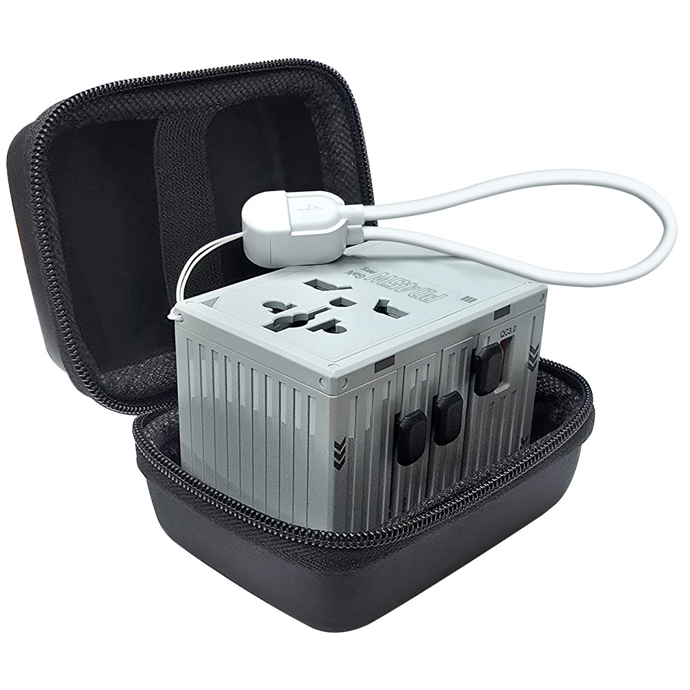 해외 여행용 2500W 세계여행 어댑터 USB C타입 PD충전기 45W 초고속 멀티충전기 - 상세 이미지 3