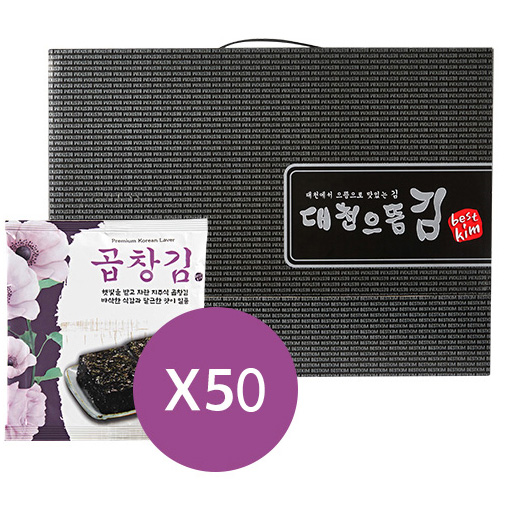 50봉 프리미엄 구운곱창김 여행용 도시락김 대천특산물 조미김 - 상세 이미지 4