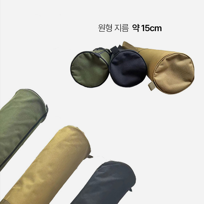 KOOLMAN 쿨맨 폴대 가방 캠핑 이지폴 폴대케이스 원형 115cm 올리브그린 - 상세 이미지 3