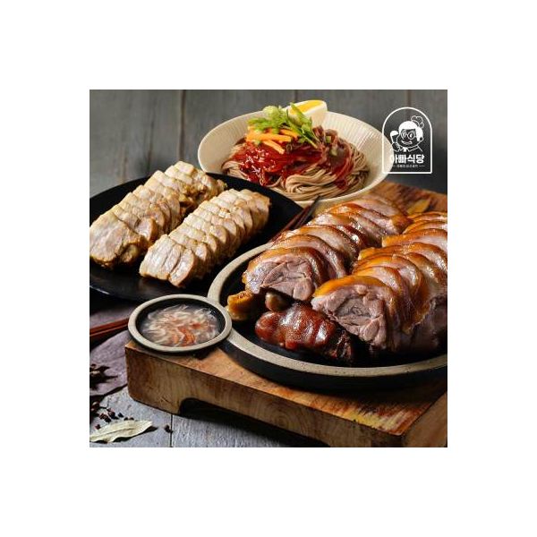 가성비 족보세트 순살족발300g+보쌈300g+비빔막국수+새우젓소스 1814687 아빠식당 J : JP company