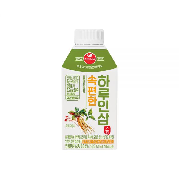 서울우유 속편한 하루인삼 170ml x 18개 : OC홀딩스