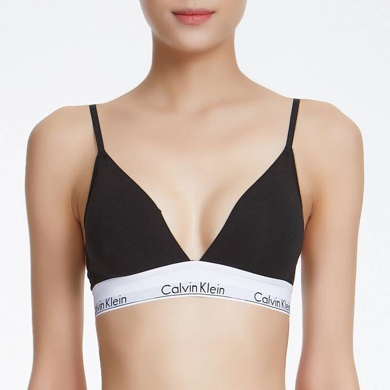 캘빈클라인 CK calvinklein 언더웨어 여성 아이콘 코튼 면 모달 트라이앵글 브라 QF5650 UB1 : LURIE