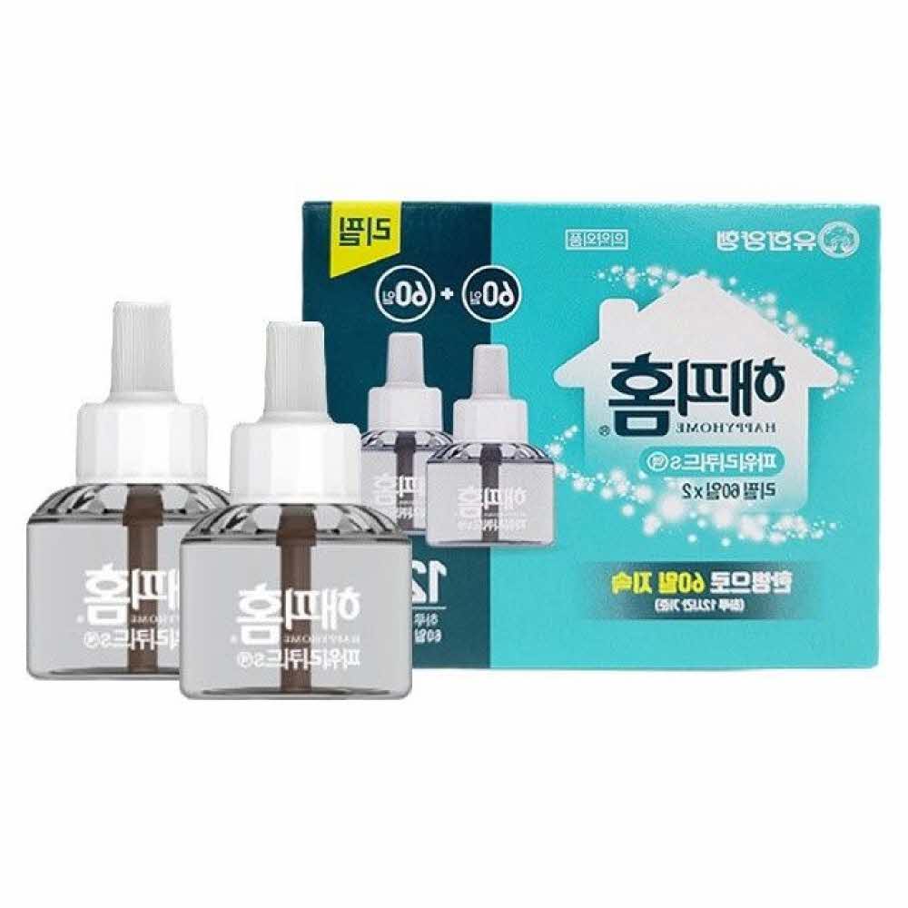모기잡이 에프킬라 쿨샵 파워리퀴드 해피홈 60일+60일 리필 : 엘에스24