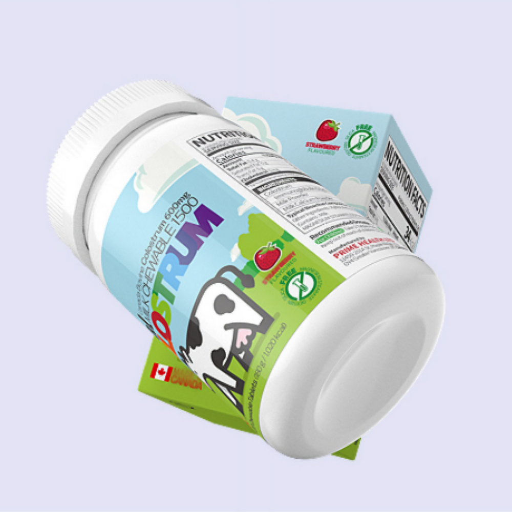 리얼 Colostrum 면역글로블린 초유 츄어블 단백질 1500mg x 120정 2개월 - 상세 이미지 4