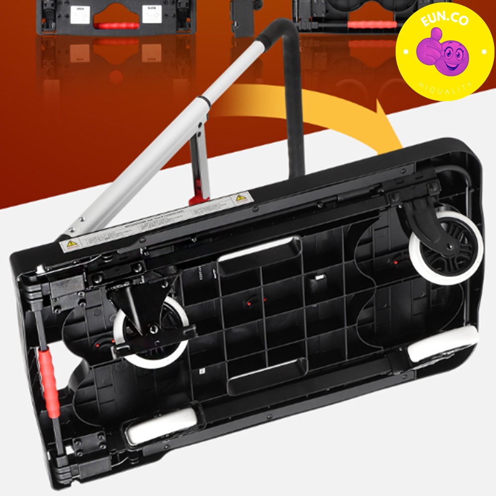 접이식 마트 짐수레 밀기용 카트 브레이크 탑재 수레