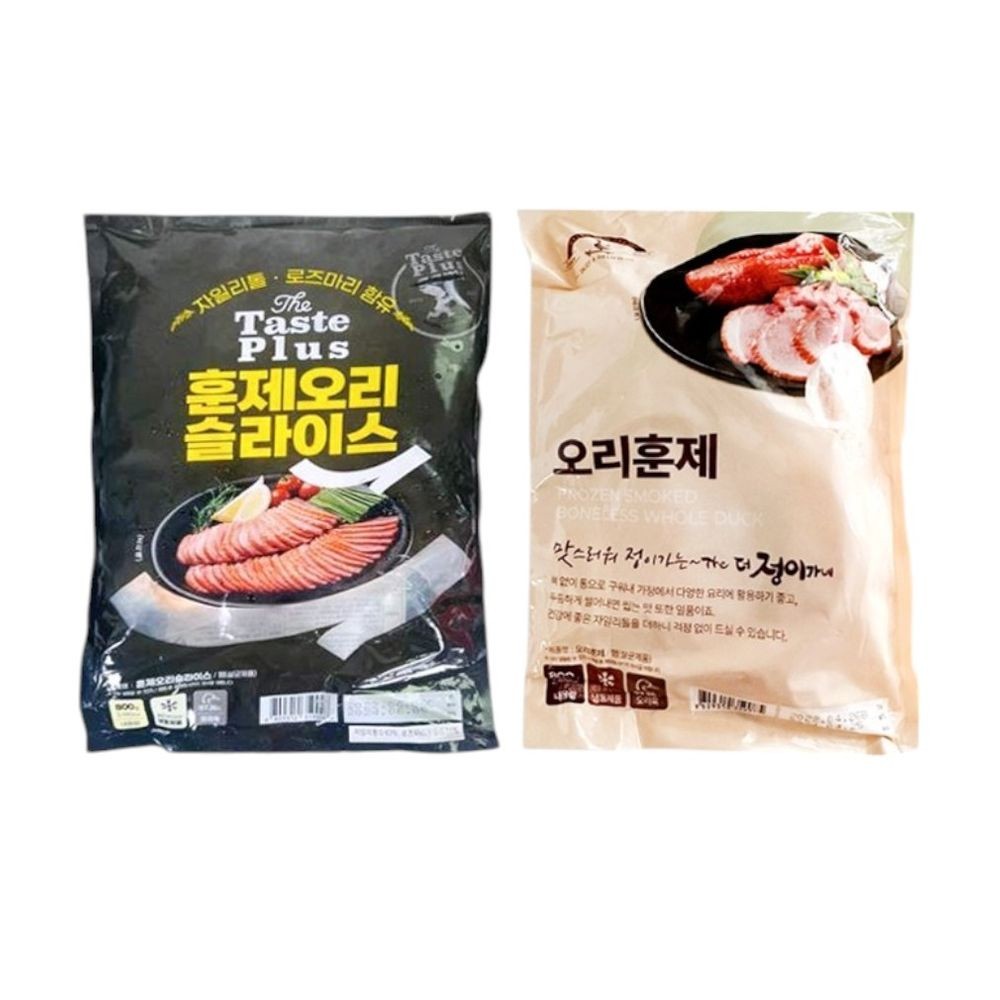 업소용 유통 프리미엄 통 훈제오리 무뼈 800g 1봉 : 나무 나라