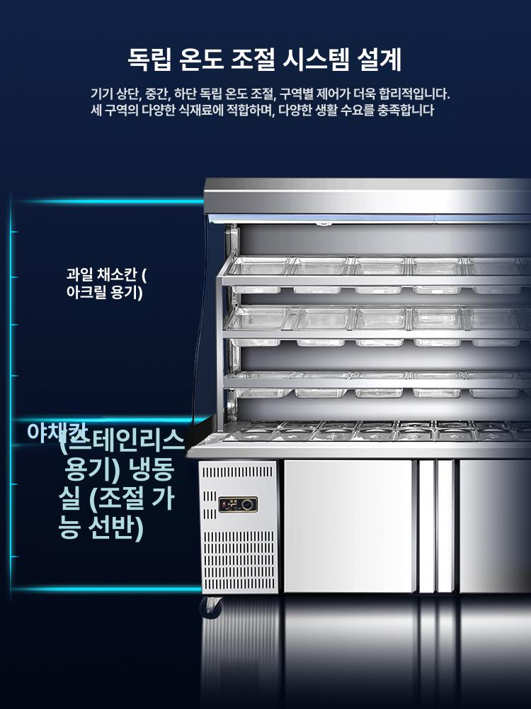 마라탕냉장고 소형 1.2m 커튼 재료 업소 샤브샤브 1.2m 커튼형 : 더다선컴퍼니