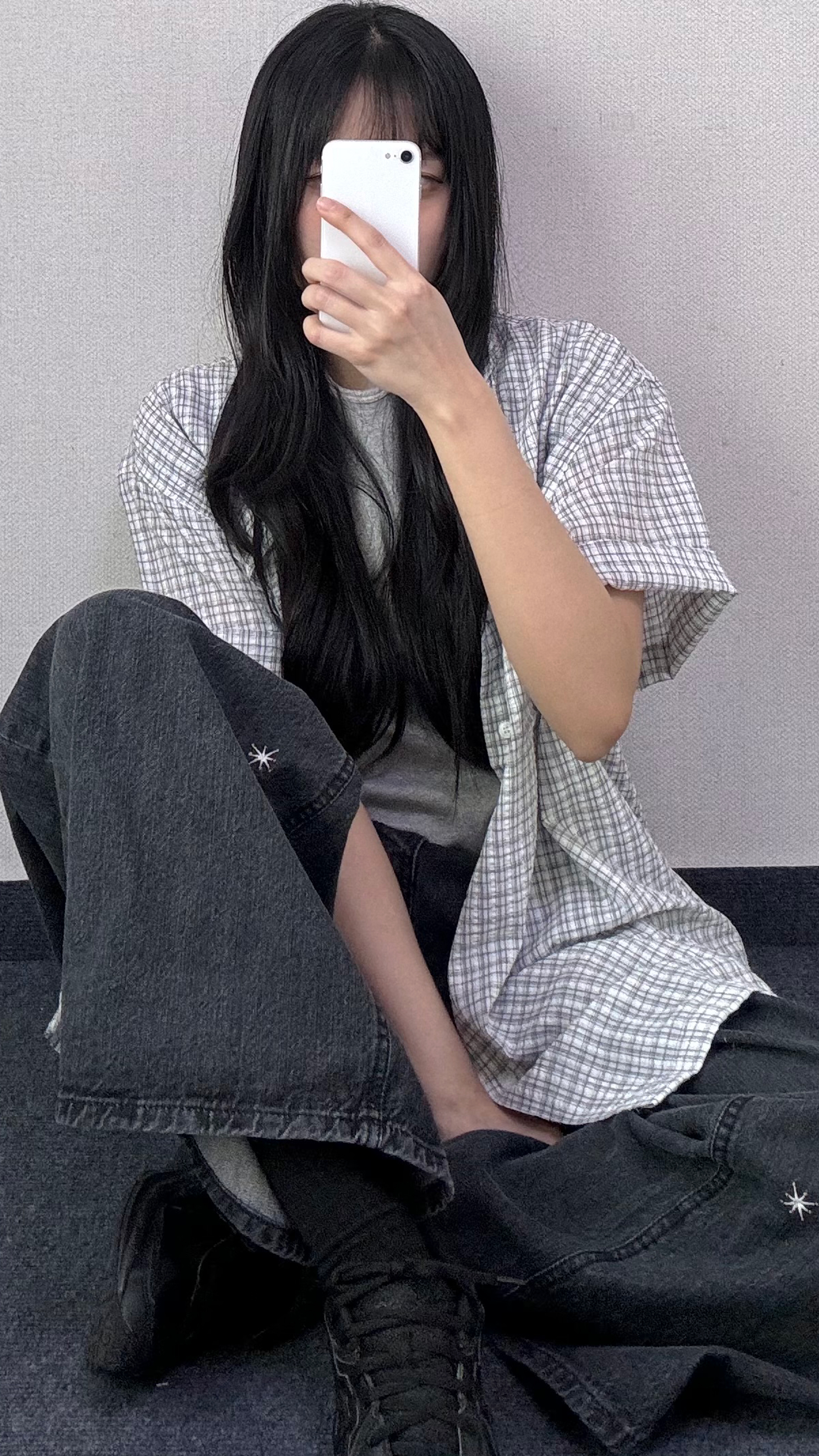 프린 와이드 흑청 데님 팬츠 [3Size] - 상세 이미지 5