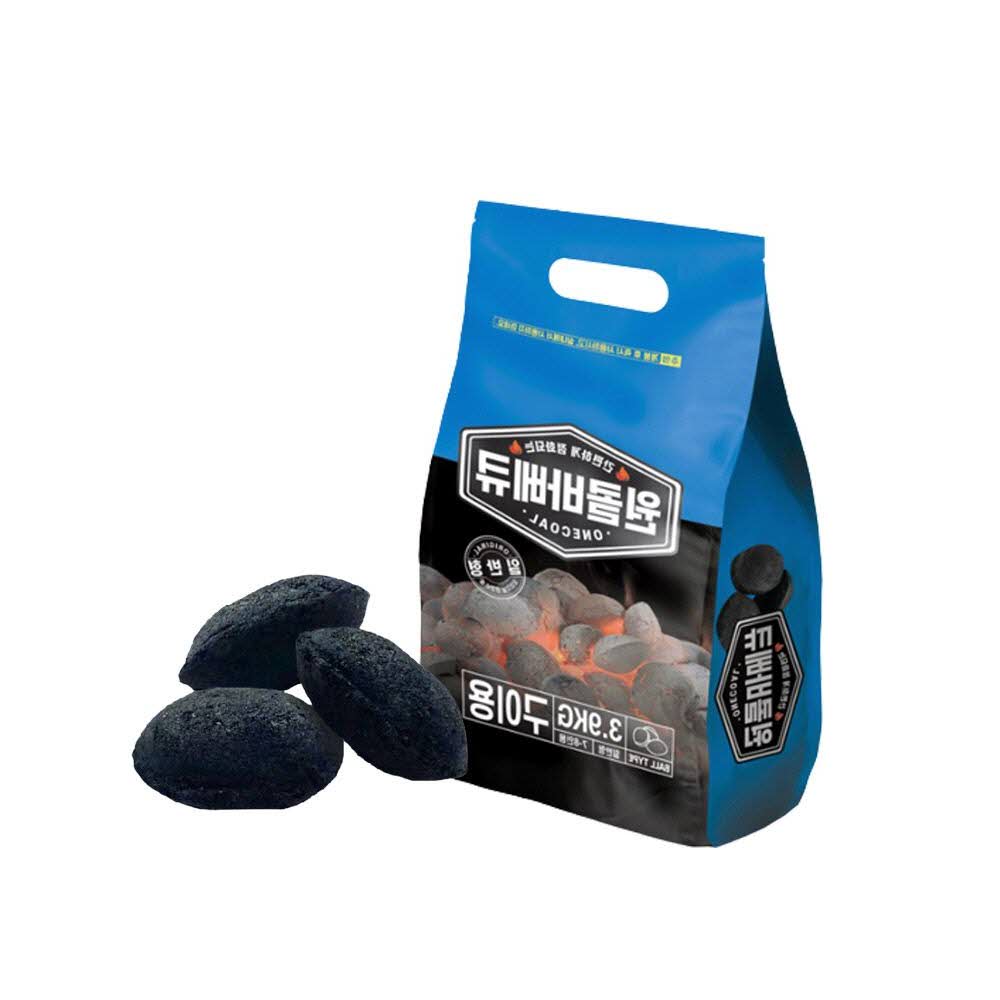 바베큐 숯 숯차콜 연료 원콜 일반형 차콜 캠핑 3.9kg 구이용 : 티에스24
